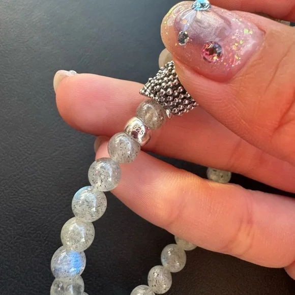 NEW LAGOS Anthem Snowflake Obsidian Skull Bead Bracelet New - Picture 5 of 6